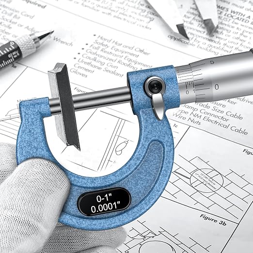 HDLNKAK Outside Micrometer, 0-1" Machinist Micrometer, 0.0001" Graduation - Image 3