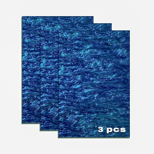 TOEPODO Pearlescent Ripple Cast Acrylic Sheets 1/8inch Thick Marble Acrylic by WelcomeTOEPODO
