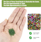 Ybxjges 24000Pcs 2mm Glass Seed Beads Kit, - Image 3