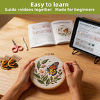 Herdiese Embroidery Kit for Beginners & Adults, 3 Sets - Image 4