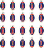 20PCS Sports Charms Enamel Basketball Baseball Pendant Charms by ANGLESJELL