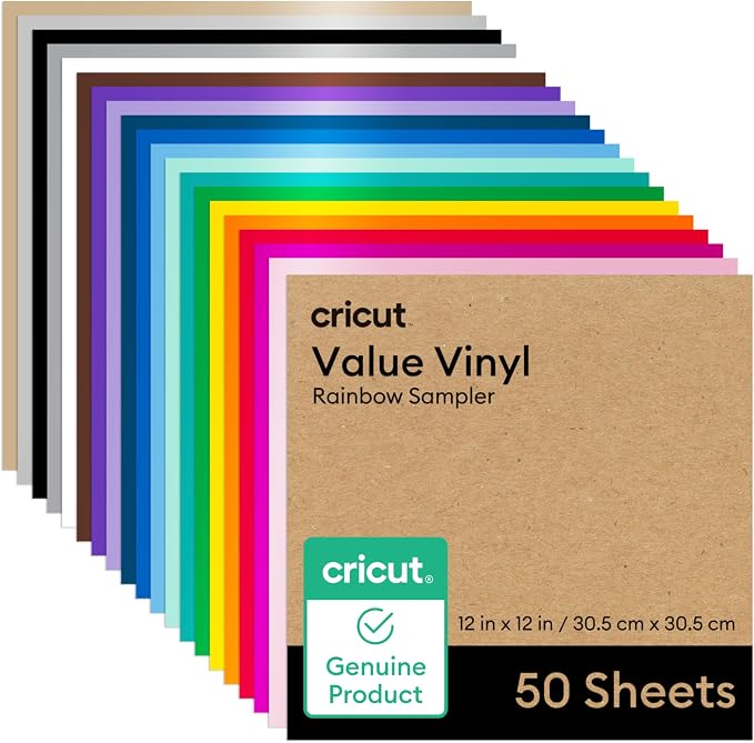 Cricut Value Permanent Vinyl-Rainbow Sampler by Unknown