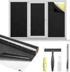 Kromapolis Blackout Window Privacy Film Total Light Blocking Room Darkening by Kromapolis