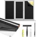 Kromapolis Blackout Window Privacy Film Total Light Blocking Room Darkening by Kromapolis