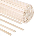 140-Pack Balsa Wood Sticks 1/4" x 12" Square Dowel Rods by WSICSE