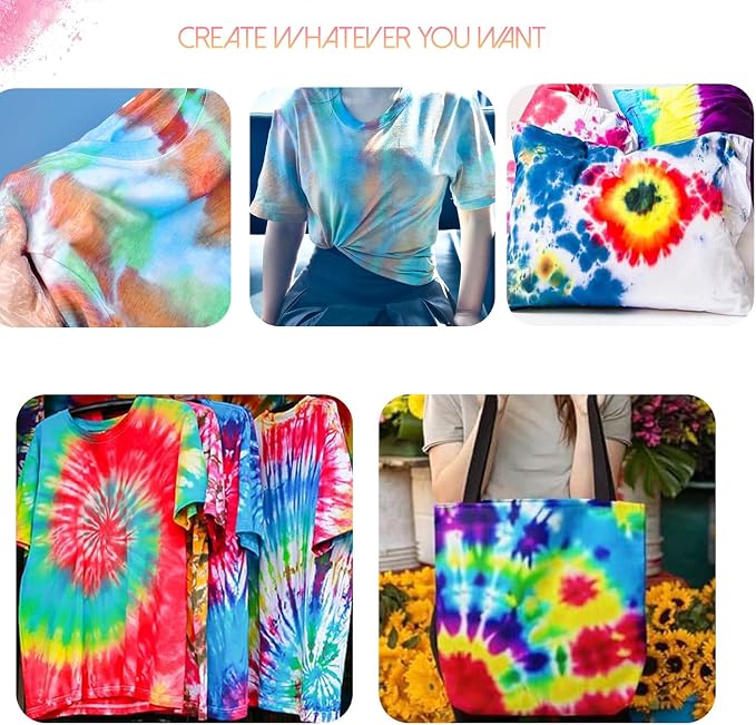 Agitation Eco-Friendly One-Step Tie Dye Kit, All-Inclusive Set - Image 5