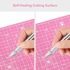 Headley Tools 17"x17" Rotating Cutting Mat, Self Healing Mat - Image 5