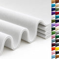 Off White Large Felt Fabric 36" x 36", 1.4 mm Soft Felt Sheet, Nonwoven Fabric by ZANEXIR