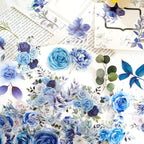 100 Pcs Lavender Purple Flower Stickers - Image 9