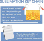 240Pcs Sublimation Keychain Blanks Double Sides 80 MDF Sublimation Keychains - Image 3