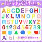 1328 PCS Foam Letter Stickers, Foam Alphabet Number Shape Stickers, Self - Image 2