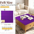 Large Felt Fabric Sheet 36 x 36 Inch, 1.6mm Thick | Soft nonwoven felt - Image 2