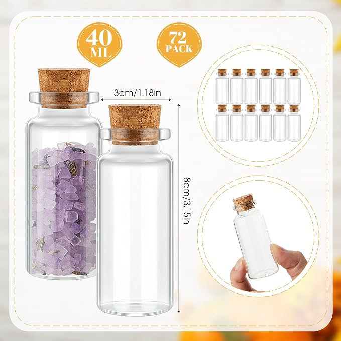 Patelai 12 Pcs Small Glass Jars - Image 3