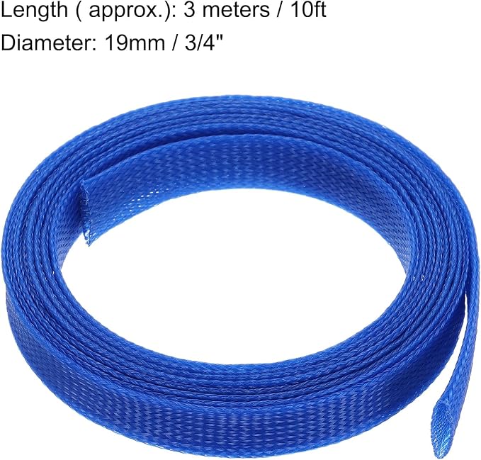 uxcell Expandable Sleeving, 1 3/16-inch 10ft Cable Sleeve - Image 3