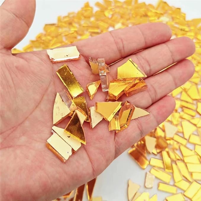 1.1lb Irregular Crystal Mosaic Tiles, Small Mosaic Tile DIY Hobbies Children - Image 9