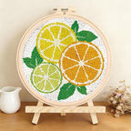 FREEBLOSS Punch Needle Kit Embroidery Punch Needle Starter Craft Set Lemon - Image 4