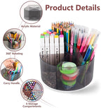 Absonic 250pcs Acrylic Pencil Holder Marker Organizer, 360-Degree Rotating Pen - Image 4