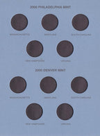 Whitman US Washington Statehood Quarter Coin Folder Volume 1 1999 – 2001 P & D - Image 3