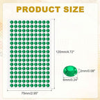 HARFINGTON 5 Sheet/800pcs Rhinestone Adhesive Stickers Self Adhesive Acrylic - Image 2