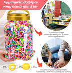 Eppingiwn 8050pcs Pony Beads, Plastic Bead - Image 4