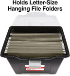 STAPLES File Folder Tote, Portable Filing Box - Image 2