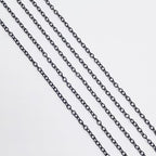 60 Feet Metal Iron Necklace Chains 3mm Bulk Curb Link Chain - Image 3