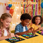 ZMLM Scratch Paper Art-Crafts Gift: 2 Pack Rainbow Notebooks Supplies Toys - Image 4
