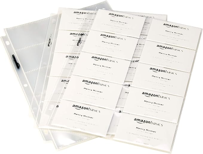 Amazon Basics Business Card Protector Pages - Image 3