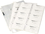 Amazon Basics Plastic Business Card Organizer Sleeves - Image 3