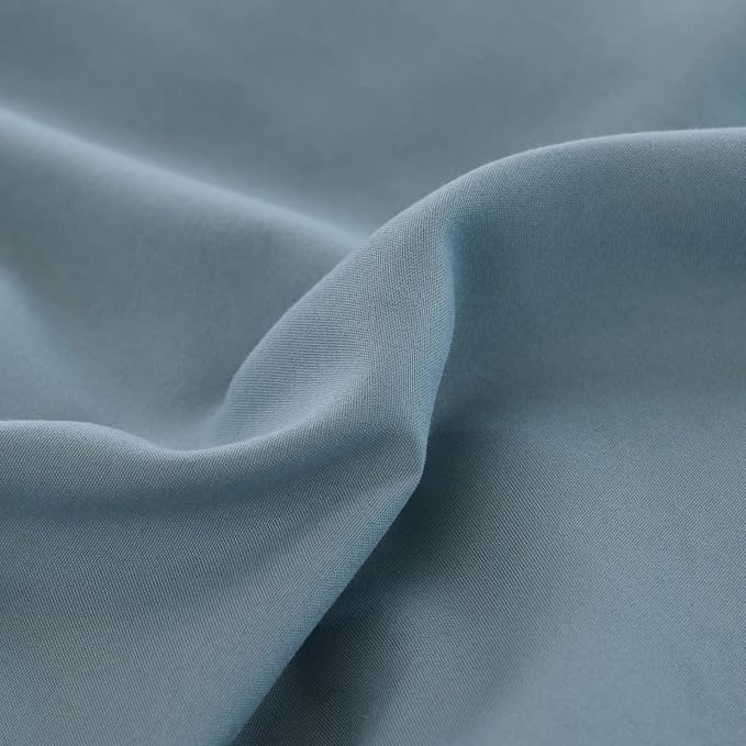 ROSGONIA California King Comforter Set Dusty Blue, All Season Bedding Bedspread - Image 9