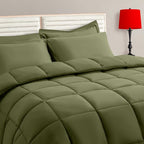 TAIMIT Olive Green Full Size Comforter Set by TAIMITBedingSets