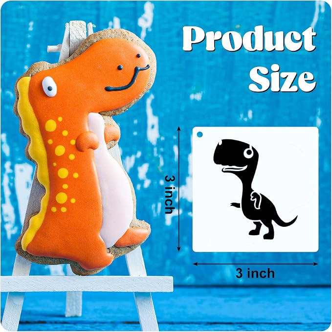 Marspark 66 Pcs Small Stencils for Crafts Reusable 3 Inch Stencils for Painting - Image 2