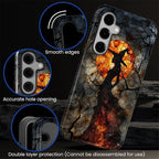 Case for Samsung Galaxy S25 FE, Halloween Witch Moon Stained Glass Design - Image 6