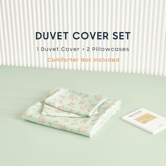 Wake In Cloud - Coquette Duvet Cover Set, Floral Cottagecore Flower Shabby Chic - Image 3