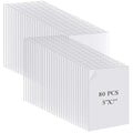 80 Pack Clear Acrylic Sheets 5 x 7 inch 1 mm Thick Acrylic Panel by AojSup