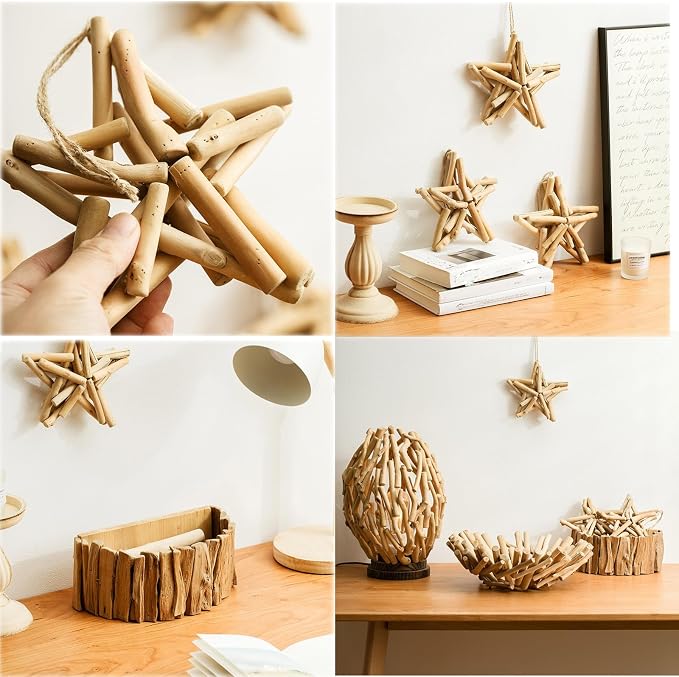 ZJCHBL 40PCS Driftwood for Crafts, 4.7 Inch Long 7mm-15mm in Diameter Driftwood - Image 4