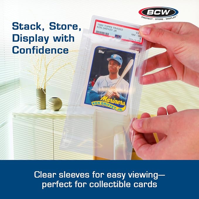 BCW Resealable Graded Card Sleeves | 200 Pack | Universal Fit - Image 5