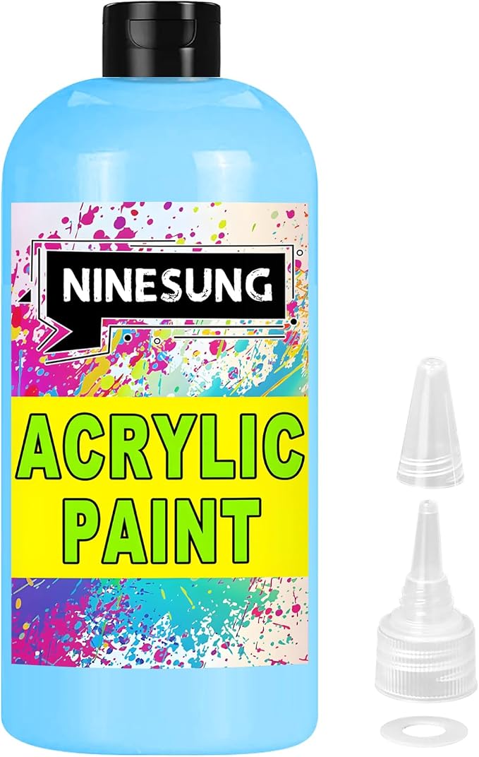 Sky Blue Acrylic Paint by NINESUNG