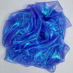 Royal Blue Iridescent Organza Fabric - Image 7