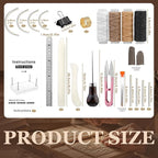 JUPEAN 34 Pcs Book Binding Kits, Book Press, Books Making Kit - Image 2