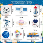 300Pcs Outer Space Foam Stickers, Funny Solar System Planet Sticker - Image 7