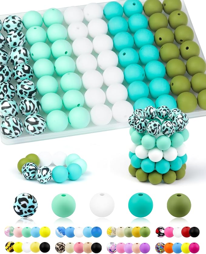100PCS FIVEIZERO Silicone Beads by FIVEIZERO