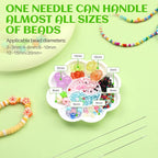 UOOU 32 Pcs Beading Needles Set, 8 Sizes Big Eye Bead Needles, Twist Beading - Image 6