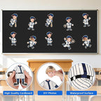 54Pcs Baseball Cutouts Bulletin Boards Decorations, Cartoon Baseball Player DIY - Image 3