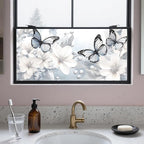IVN Privacy Window Film 39.3x17.7 Inch Static Cling Decorative Window Film by IVN