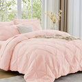 Sasttie Full Size Comforter Set, 7-Piece Bed in a Bag, Pintuck Bedding Set by SASTTIE