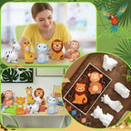 Gemscream 6 Sets Animal Painting Craft Kits Wild Animal Ceramics to Paint - Image 5
