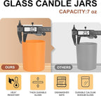 SHOWIN Thick Candle Jars for Making Candles 16 Pcs, 7 OZ Empty Jars - Image 4