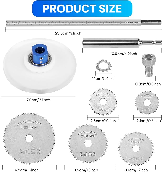 PVC Pipe Internal Cutter Set – 360° Rotating Cutter, adjustable depth gauge - Image 2