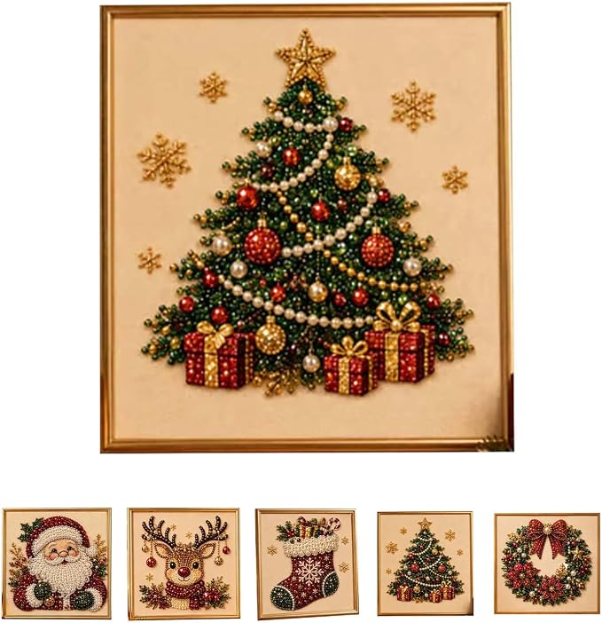 DIY Christmas Pearl Diamond Painting Art Kit by Unknown